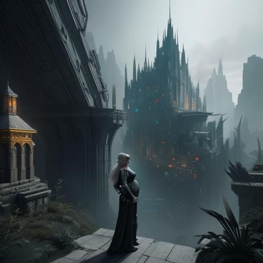 Elven Valley: Cyberpunk Castle in Unreal Engine 5