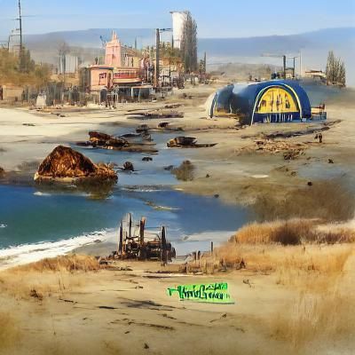 Post-Apocalyptic California Wasteland Concept Art