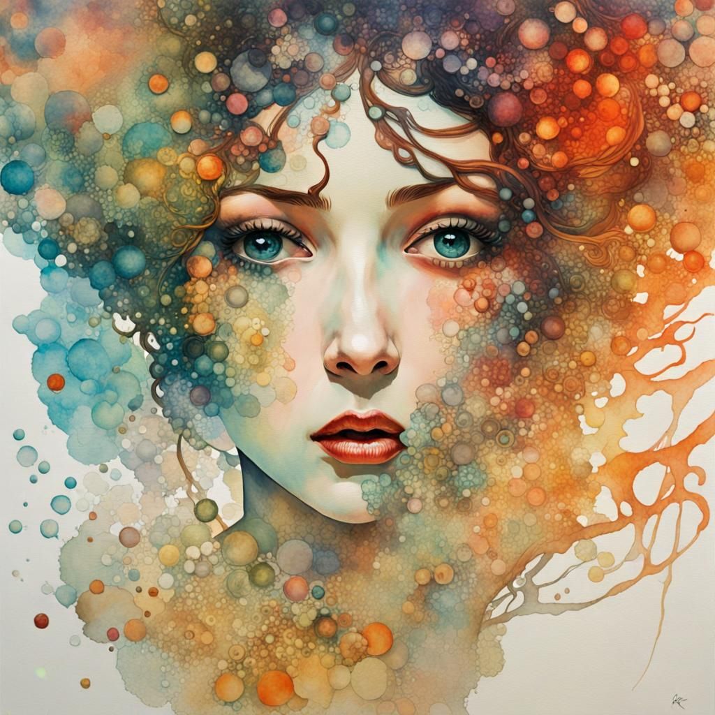 Armored Moose-Centaur in Fireweed Field: Splatter Art