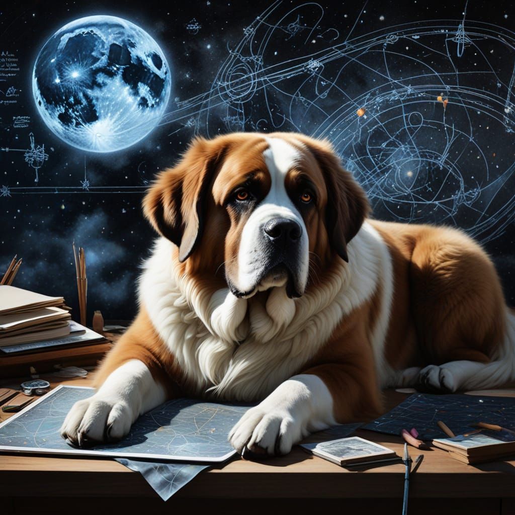 Gothic Celestial Cartographer Charts Constellations with St....