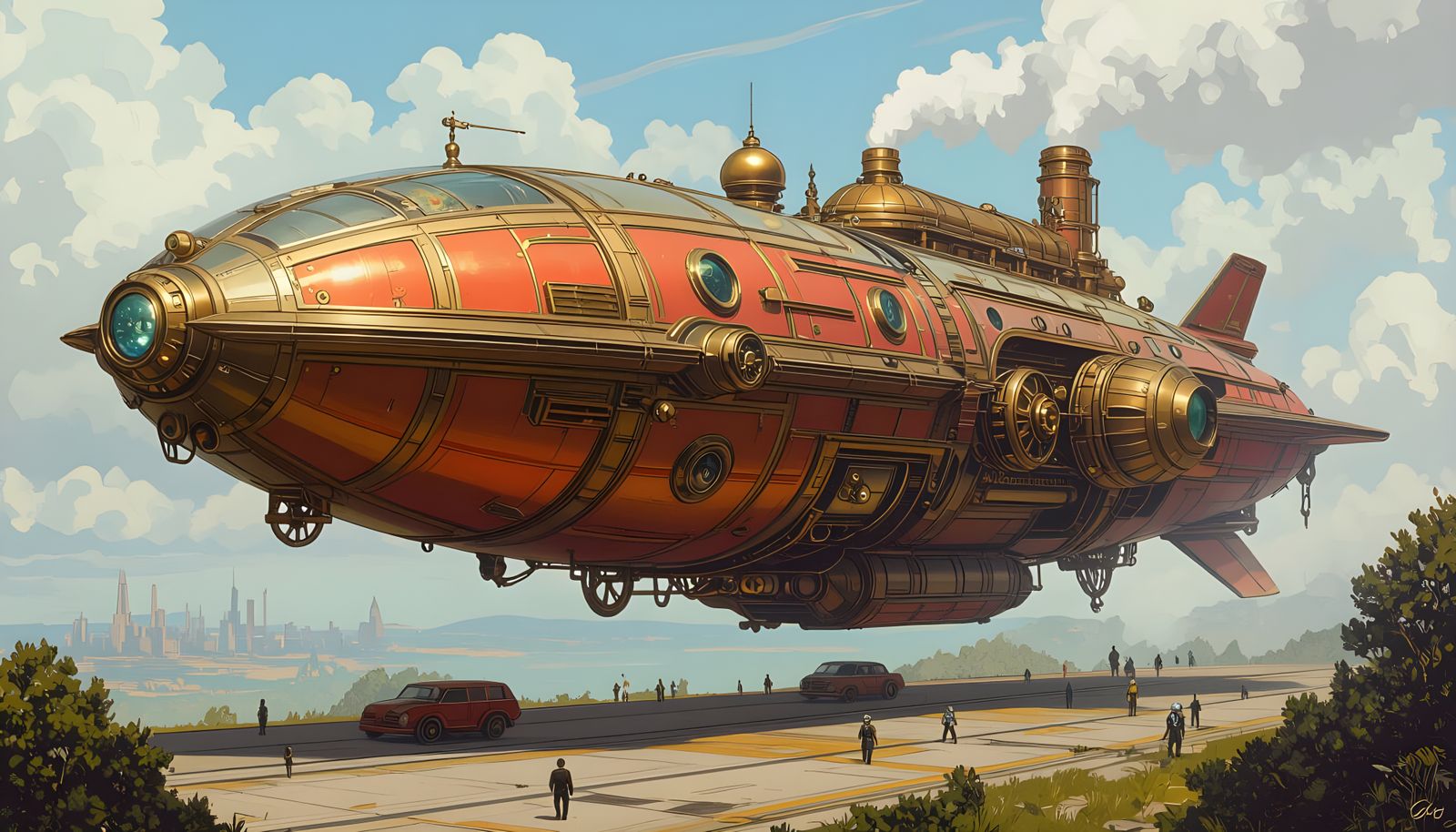 steampunk engine  create a very Victorian, old-fashioned, lo...