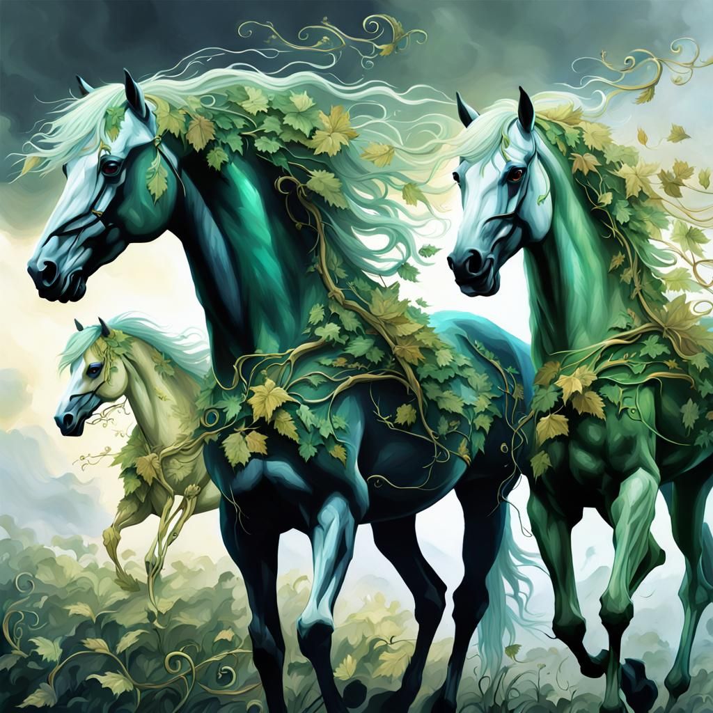 Fantasy Vine Horses