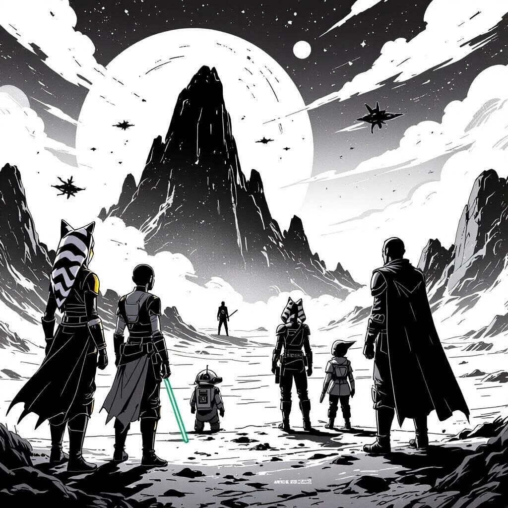 Ahsoka Tano Versus Thrawn: Comic Book Style Showdown