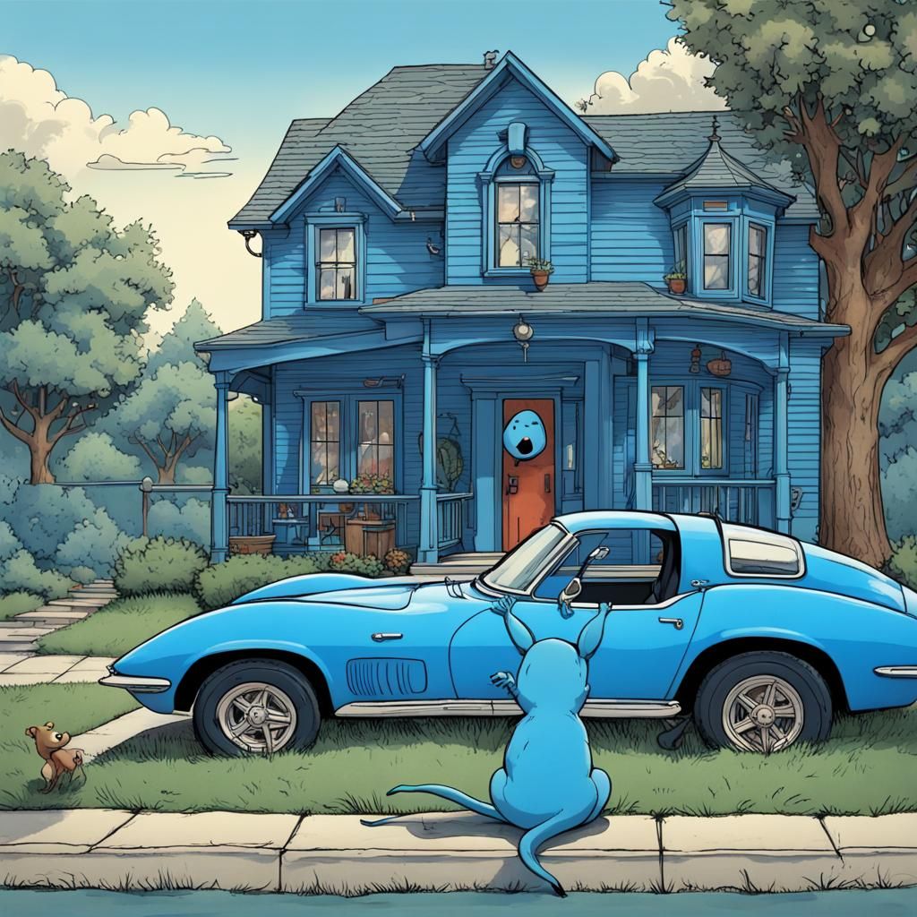 A Blue World: Monochromatic Color Dreamscape