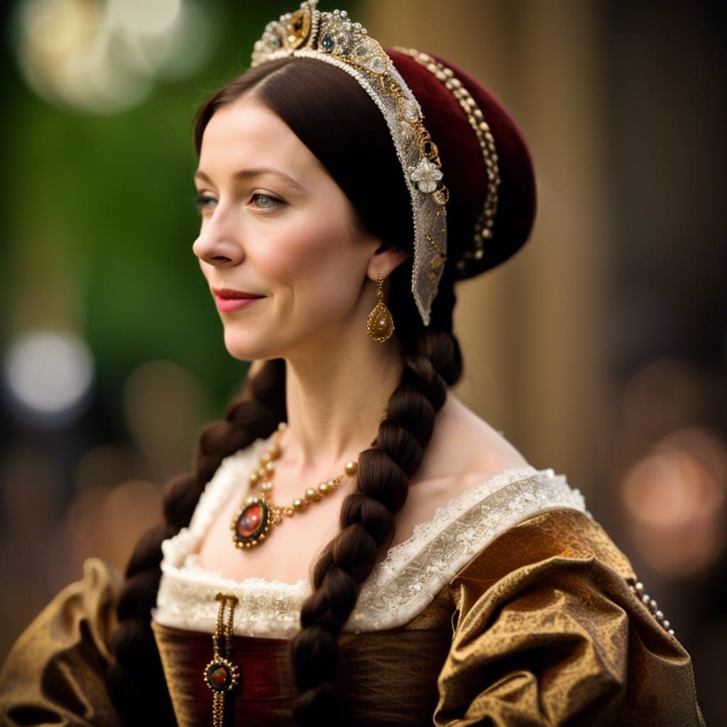 Anne Boleyn was Queen of England, second wife of King Henry VIII, mother of Queen Elizabeth I, and Marquess of Pembroke.