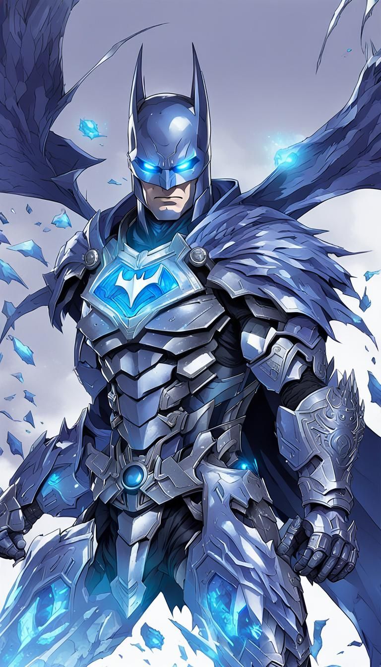 Batman in Kirin Armor: Anime-Style Wallpaper
