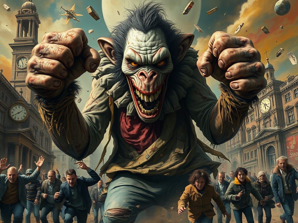 🥈Zombie Monkey Monster Clown