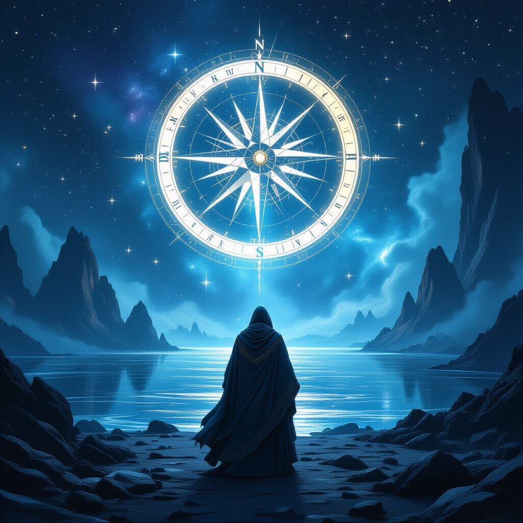 Astral Wanderer Guided by Cosmic Compass