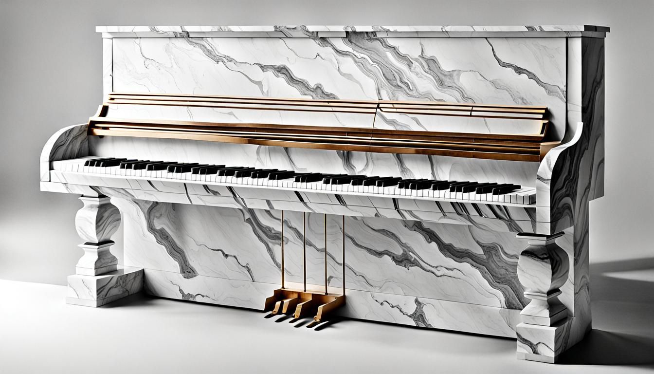 Minimalist Marble Piano Design