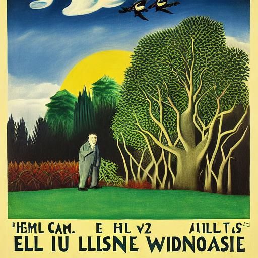 Vampire Blockbuster Poster in Naive Art Style