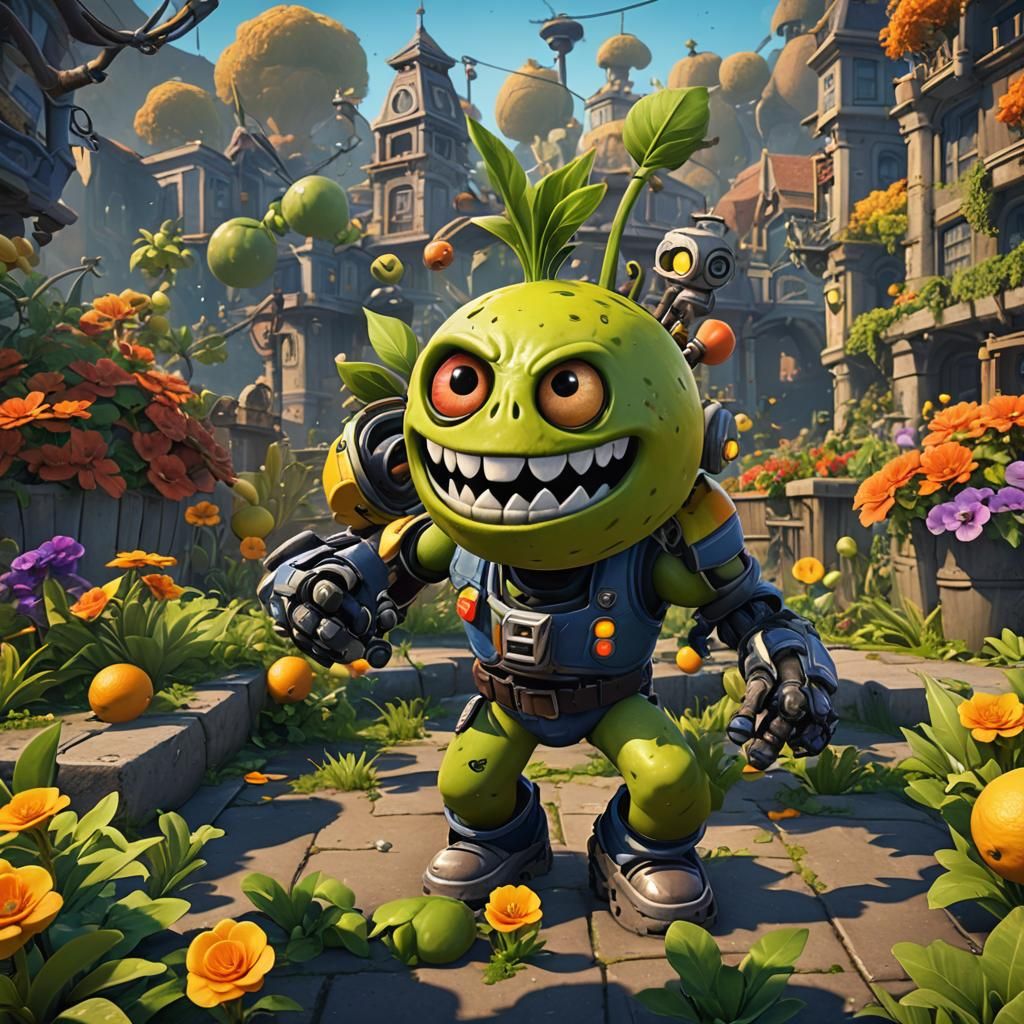 Citron from Garden Warfare 2: Detailed Digital Painting