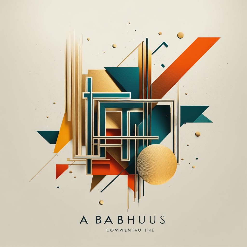 Bauhaus Logo Design with Golden Ratio