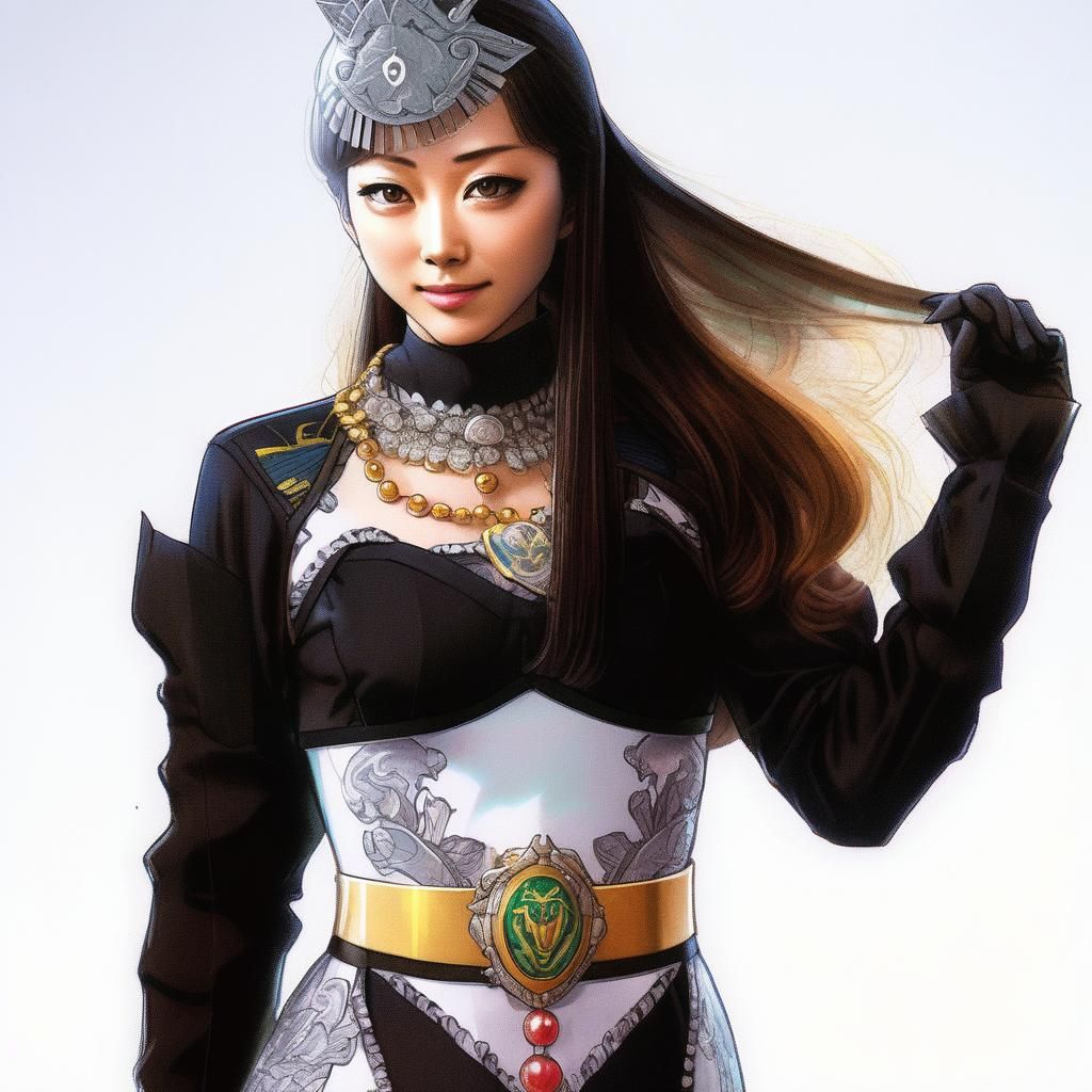 Anime Portrait: Japanese Actress as Super Sentai Villainess