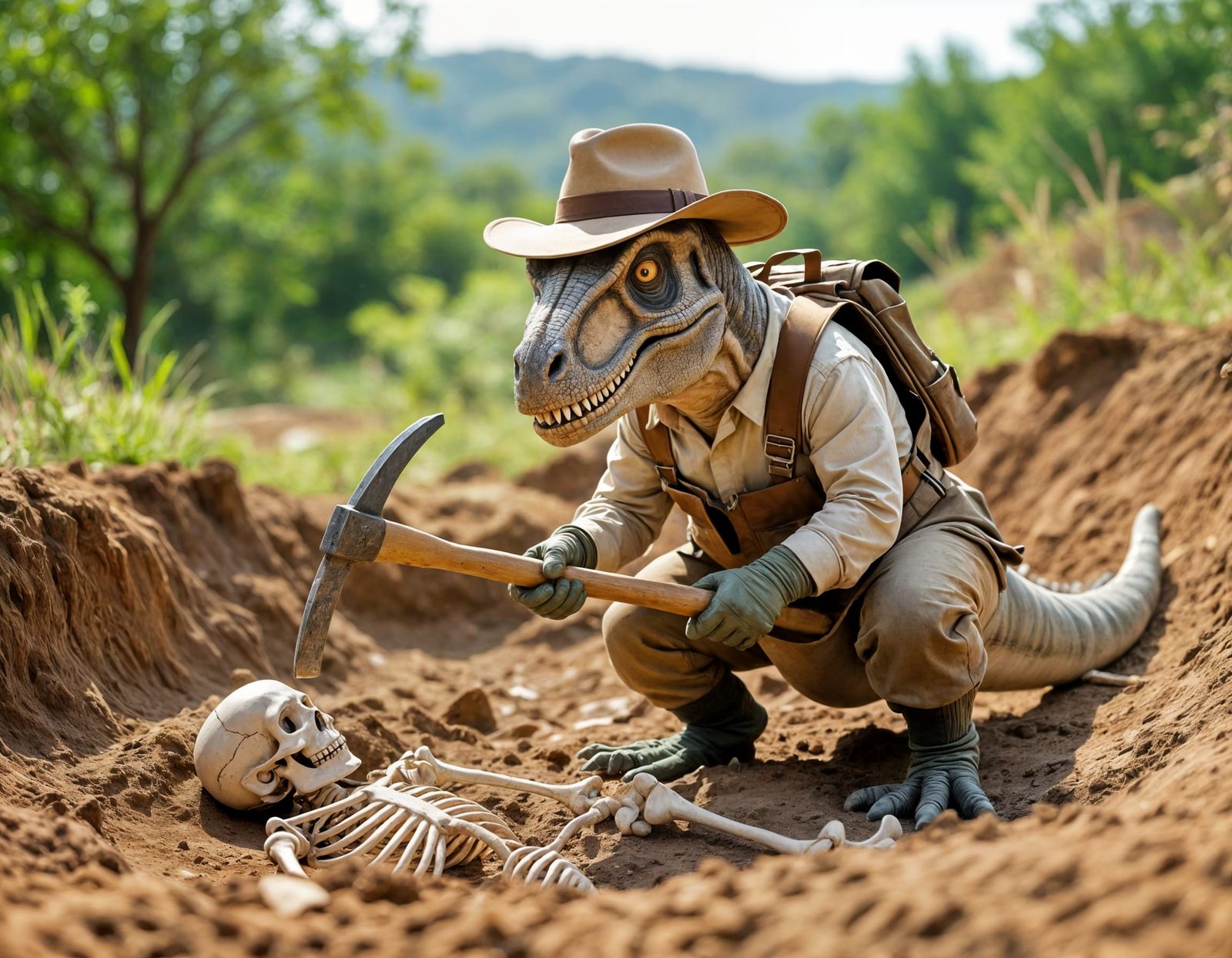 Dinosaur Archaeologist Uncovers Skeletons in DSLR Photo