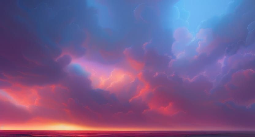 Majestic Tsunami Waves on a Sea Expanse