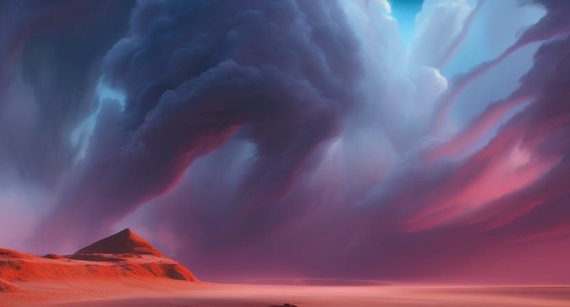 Majestic Tsunami Waves on Sea Expanse