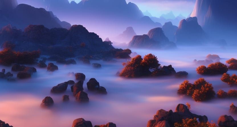 Majestic Tsunami Waves on Sea Expanse: Concept Art