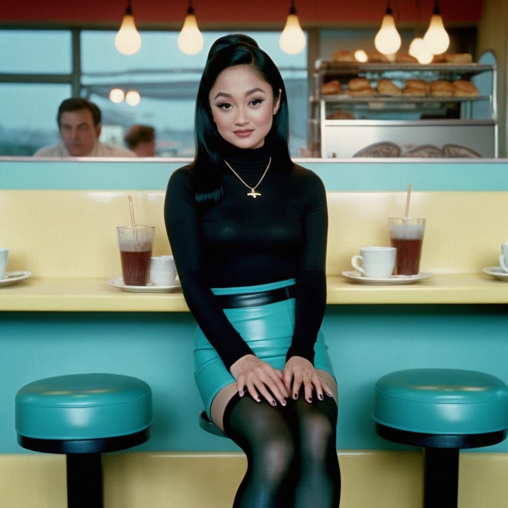 Retro 1960s Chic at the Diner