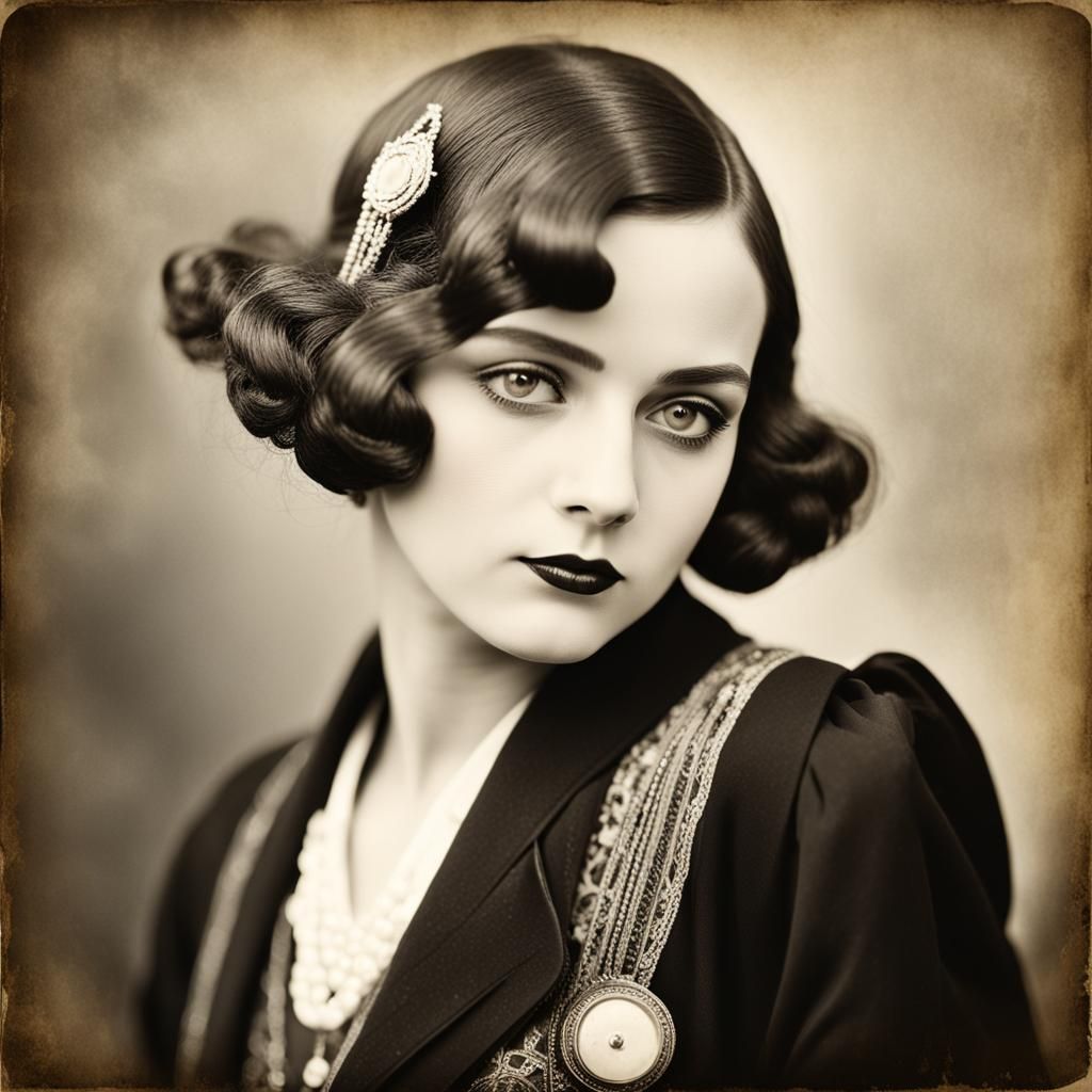 1920s Style Portrait of a Beautiful Woman