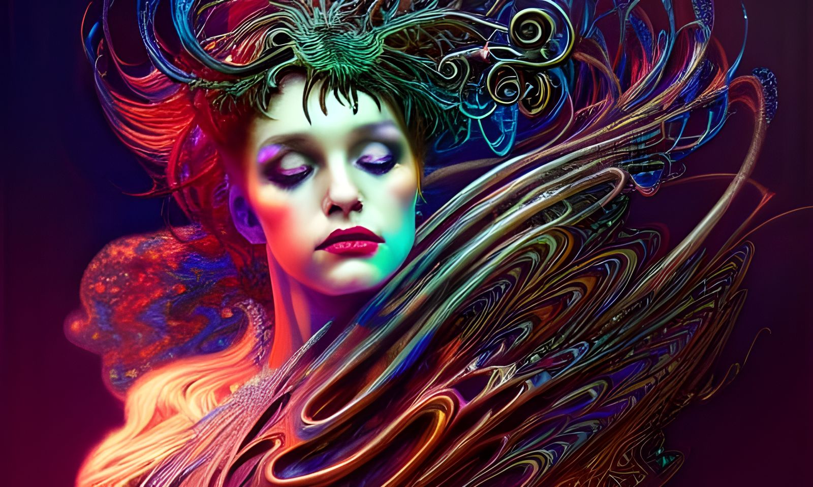 Musical Theater Witch in Fractal Iridescence