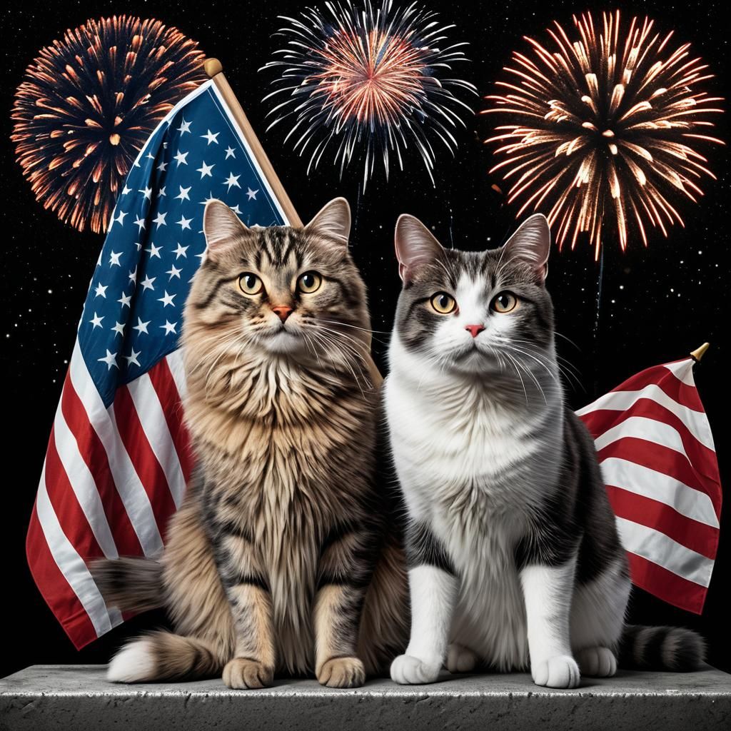 Cats wish you a Happy Independence Day