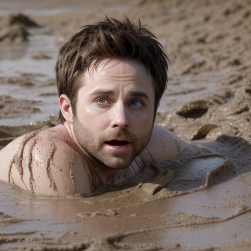Charlie Day's Quicksand Plight: A Photographic Study