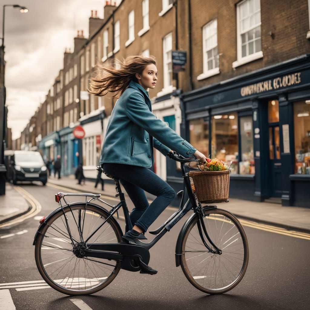 Stunning London Street Scene in Photorealistic Digital Art