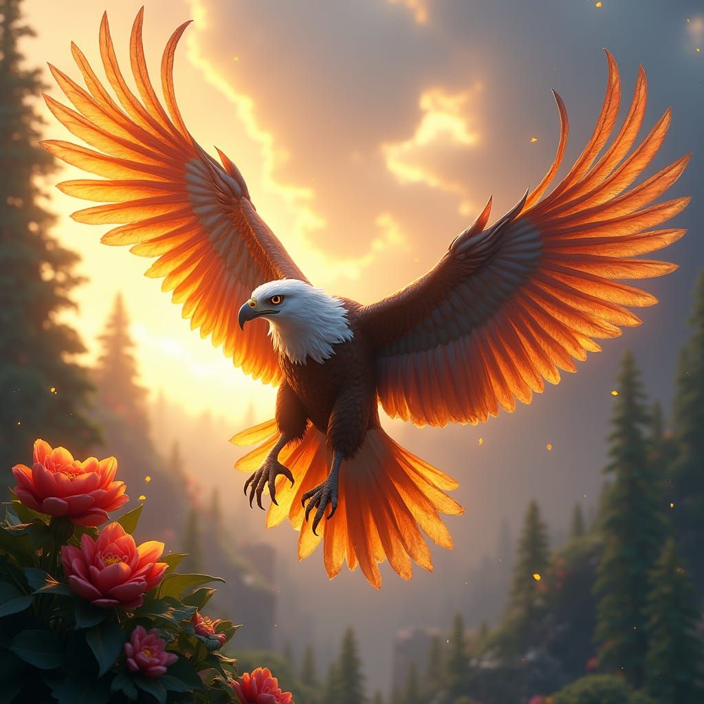 Ethereal Avian Majesty in Vibrant Natural Splendor