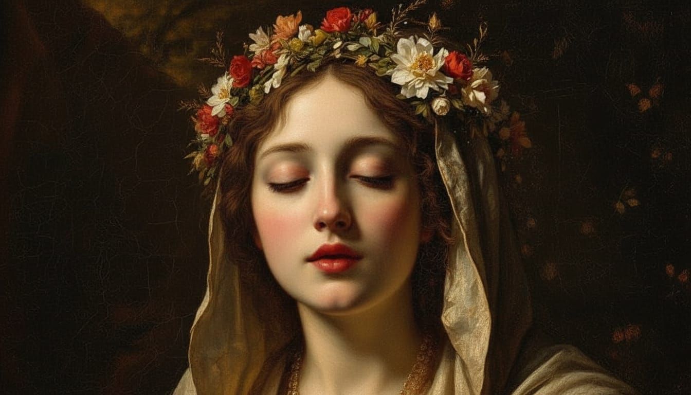 Velazquez Style Crowning of Virgin Mary Painting