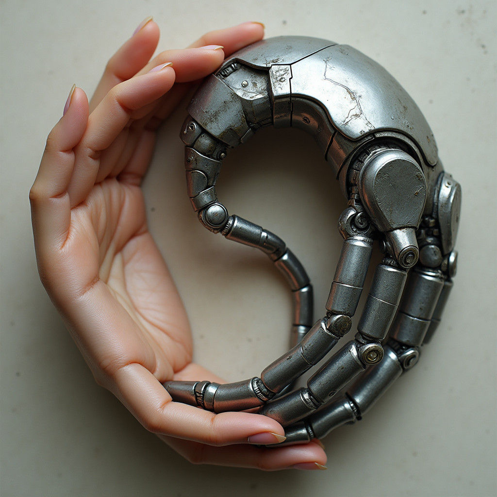 Yin Yang: Human and Robotic Hands Unite