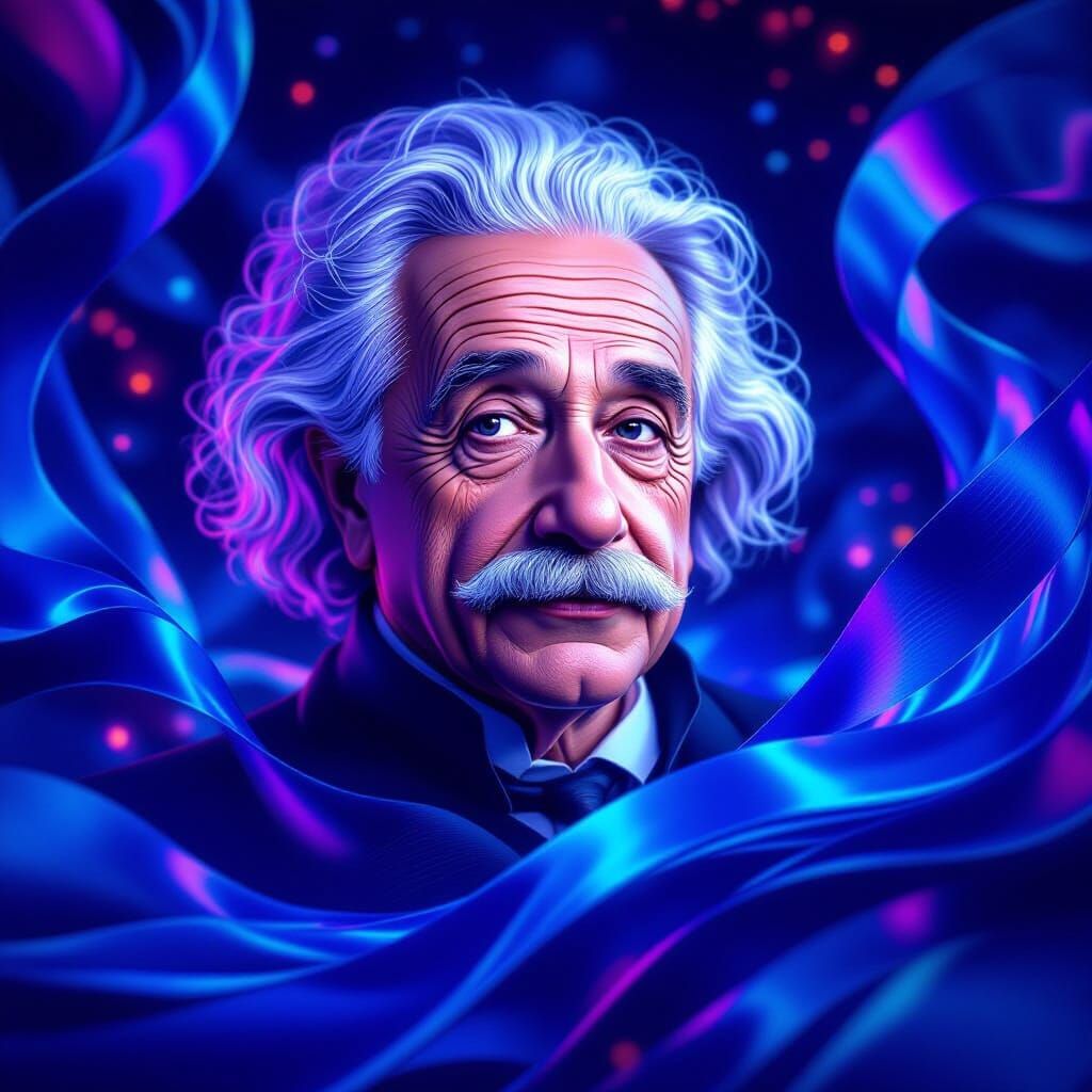 Luminous Ribbons Visualize Einstein's Field Equations