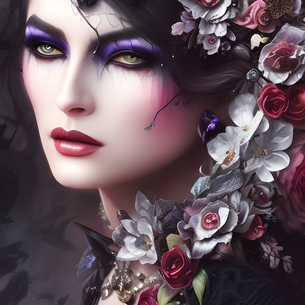 A beautiful demon Queen