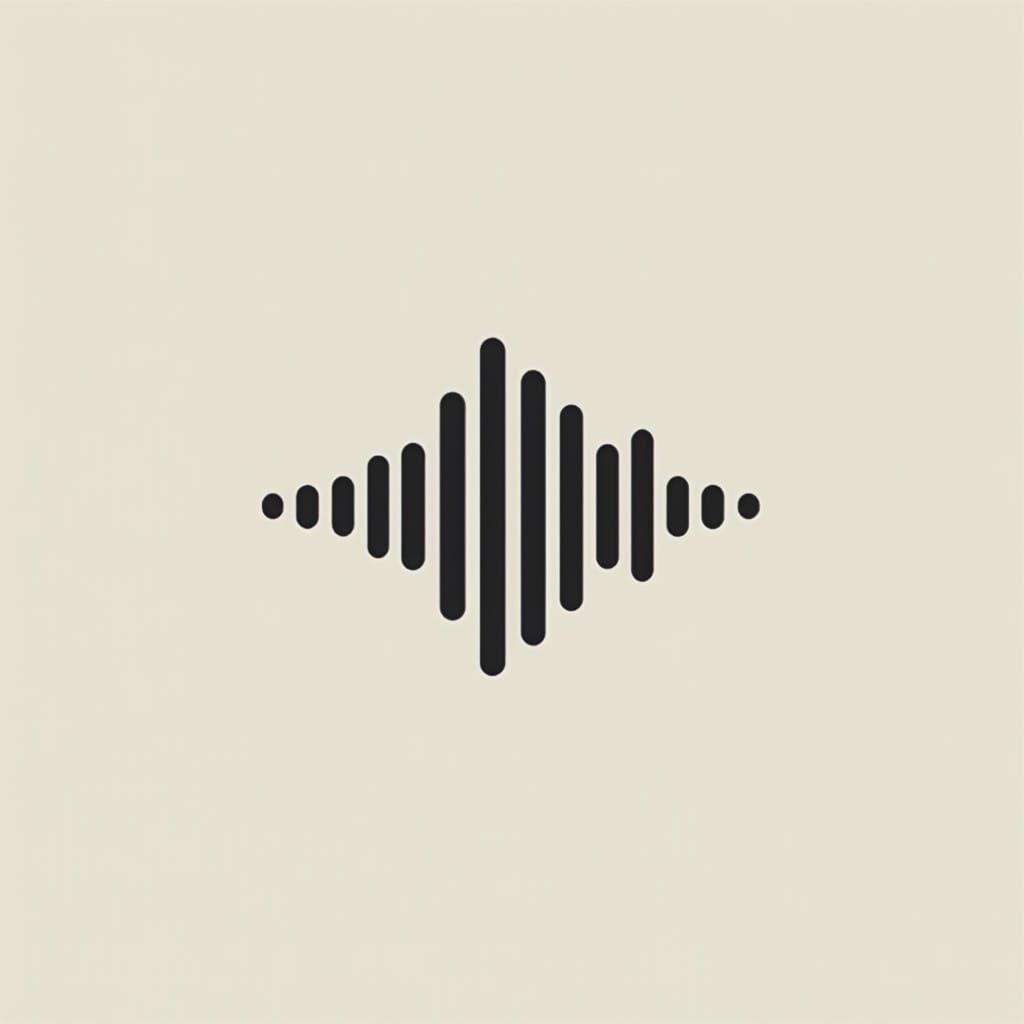 Released Music Streaming App Logo in Bauhaus Style
