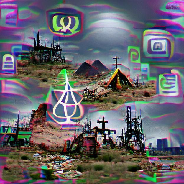 Occult Symbols in Digital Wasteland