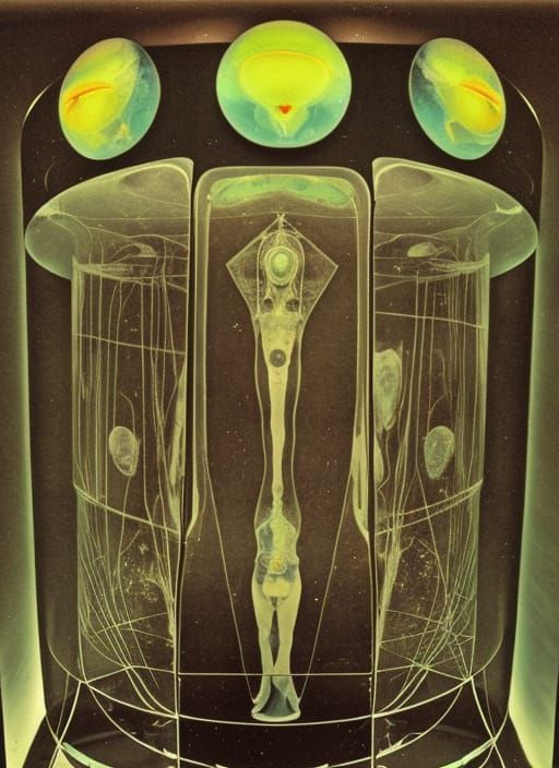Surreal Astral Projection Dreamscape in Fluid Style
