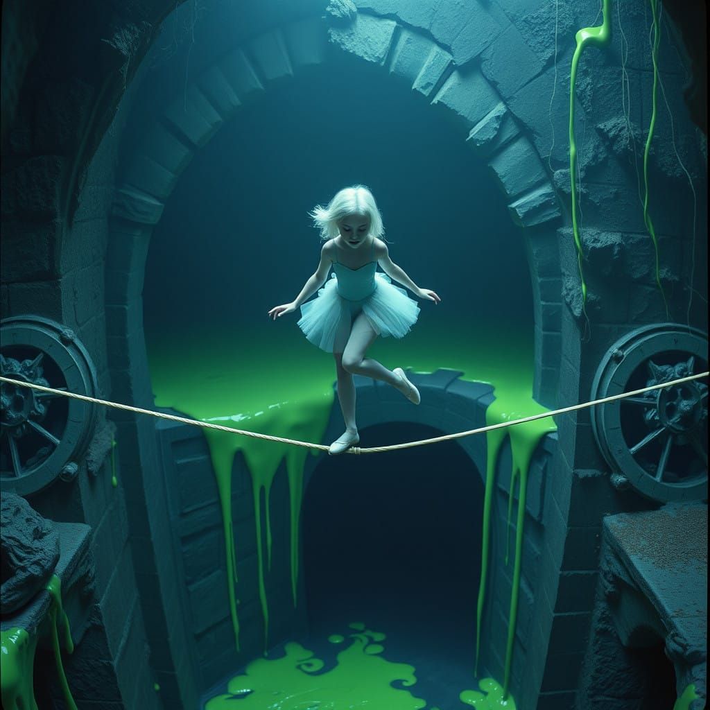 Ethereal Princess Teeters on a Dazzling Tightrope