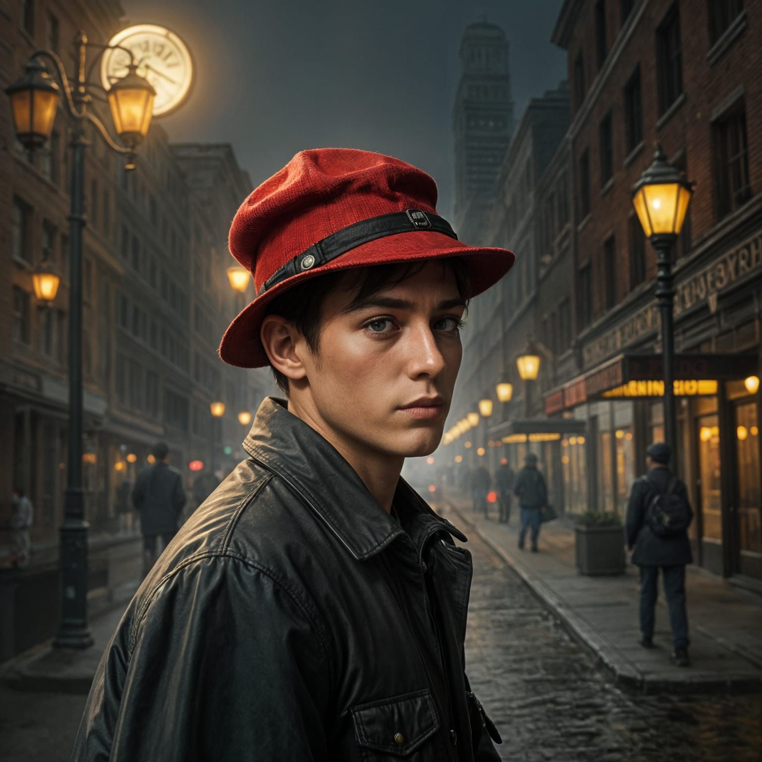 The Catcher in the Rye in Whimsical Illustrative Style