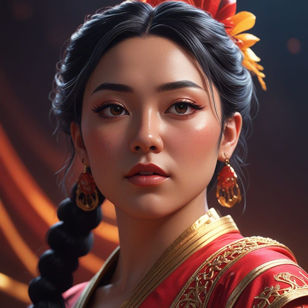 SASAMI Performing Live: Hyperrealistic Concert Portrait