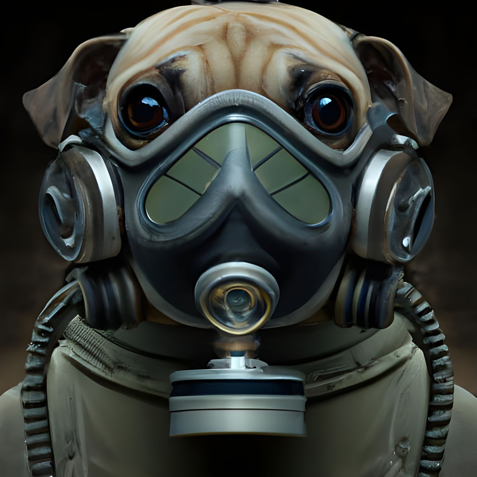 Dog in Gas Mask: Post-Apocalyptic Hyperrealism