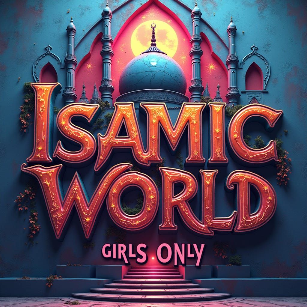 Dark Fantasy Graffiti Artwork Islamic World Design