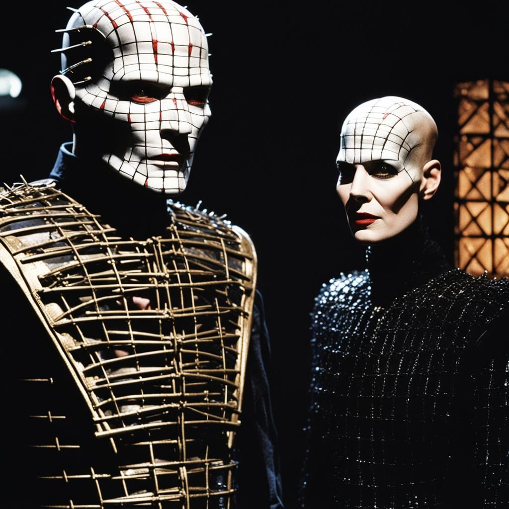 Pinhead and Joey Summerskill in Dark Lair