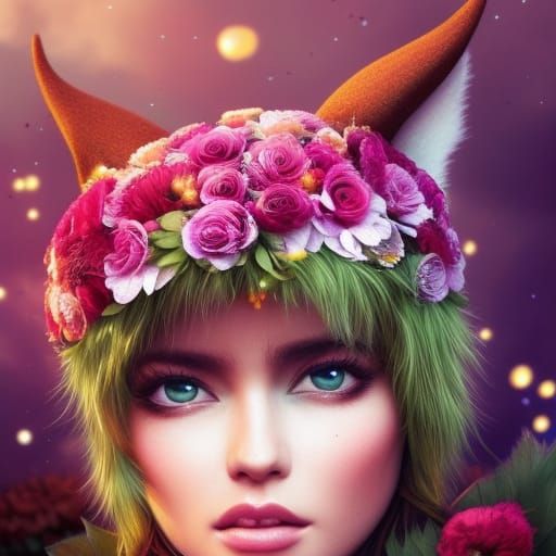 Pretty and Beauties with Flowers _ #02