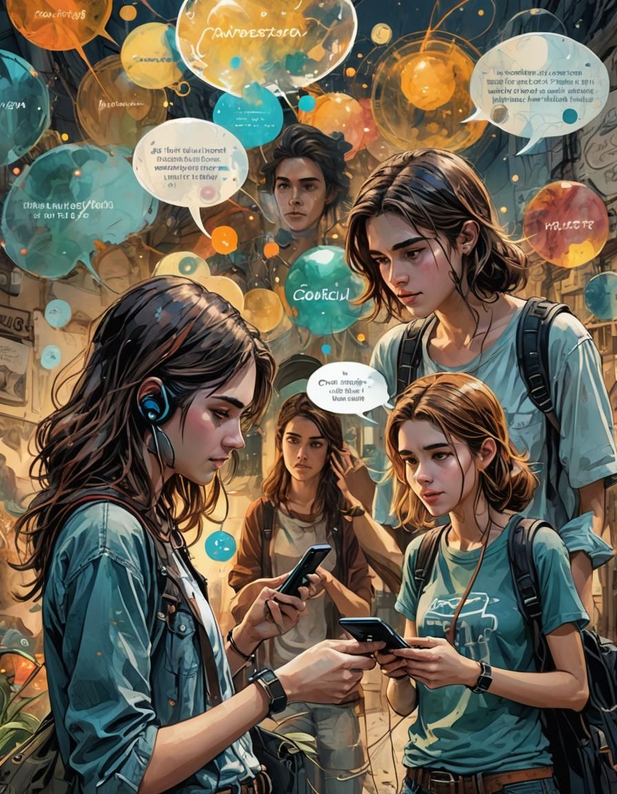 Chat between teenagers