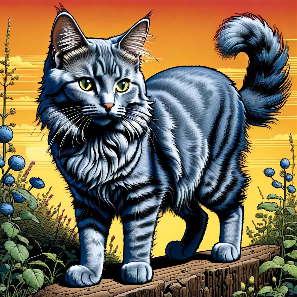 Loco the Cartoon Cat by Per.