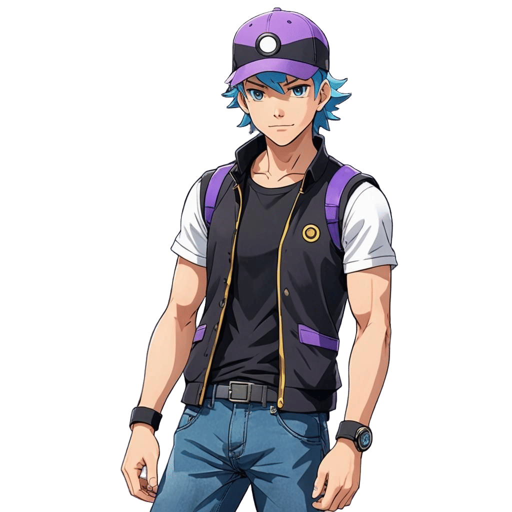 Pokémon Trainer with Pikachu in Detailed Matte Painting