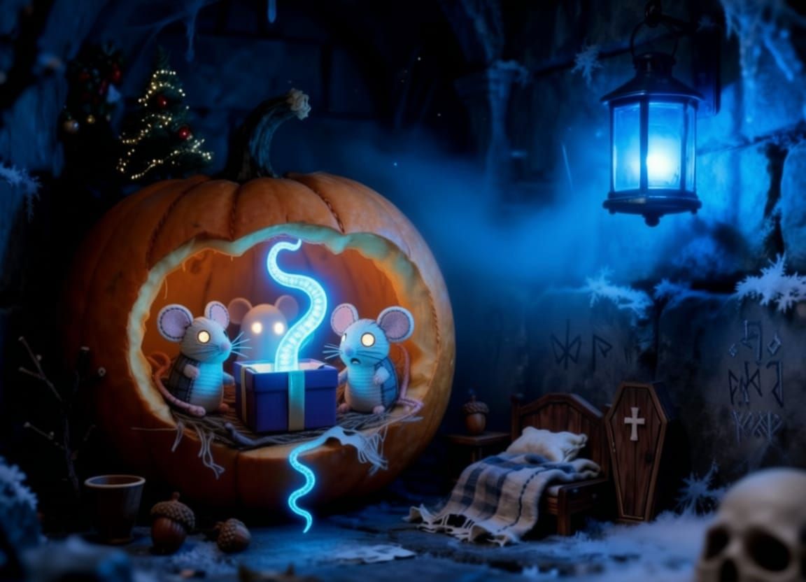 Creepy Cute Ghost Mice Discover Mystical Tentacle Gift