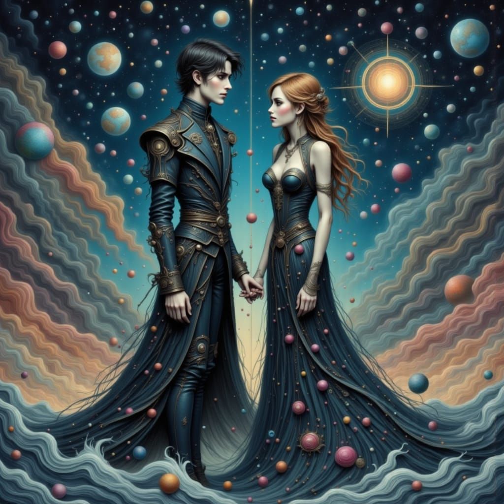 Steampunk Victorian Woman in Dramatic Scene