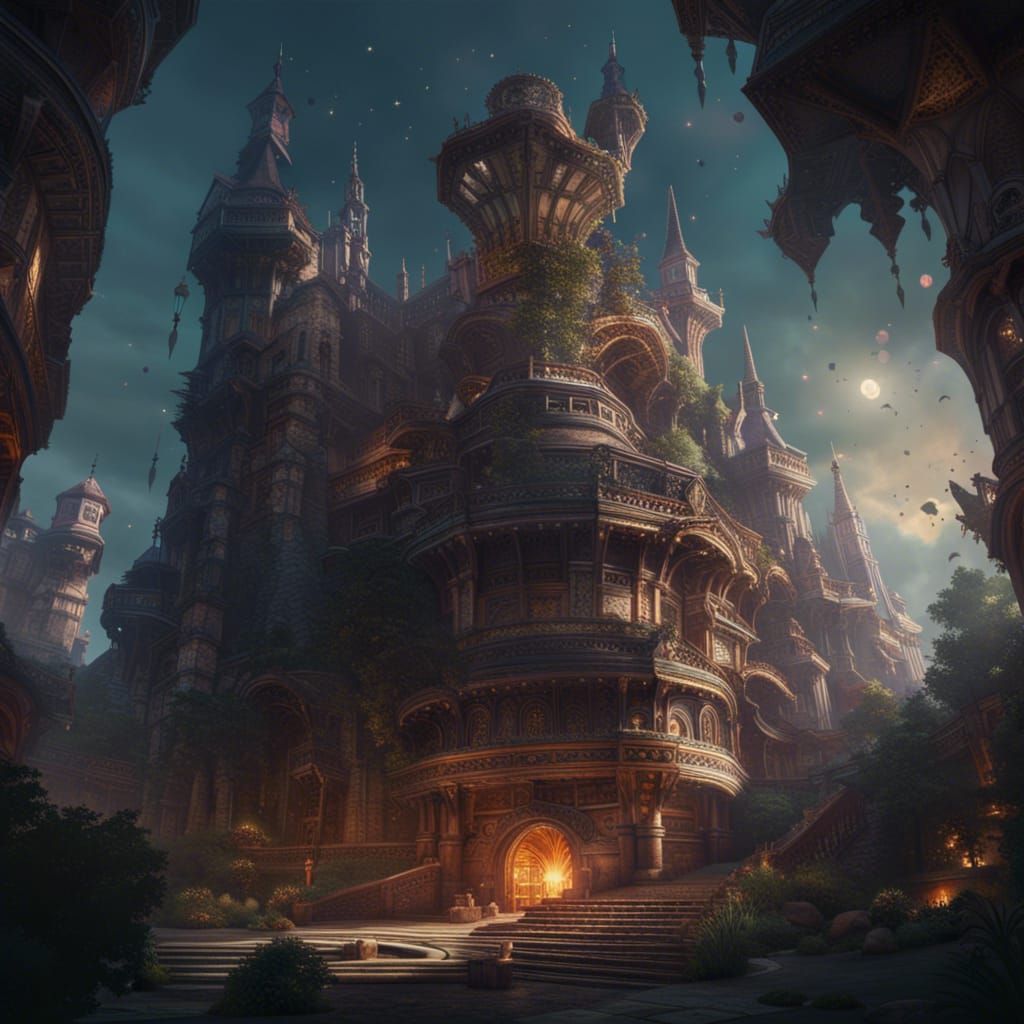 Iridescent Dragon in Detailed Dark Fantasy Art