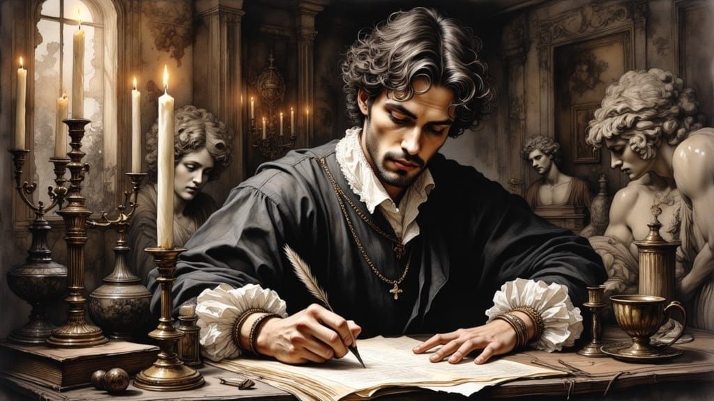 Tommaso dei Cavalieri: Charcoal Drawing in Renaissance Style