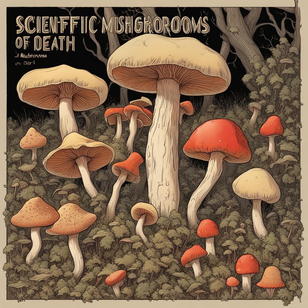 Scientific Journal Page of Poisonous Mushrooms